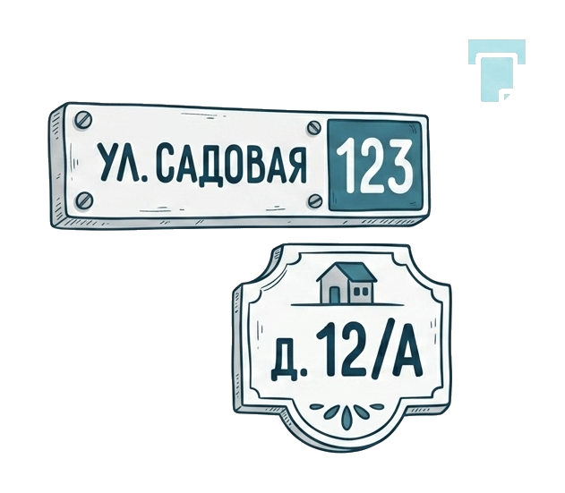 Адресные таблички на дом
