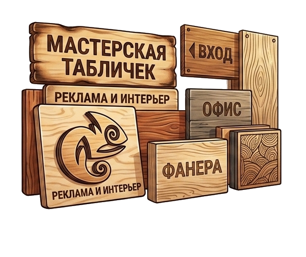Таблички из дерева
