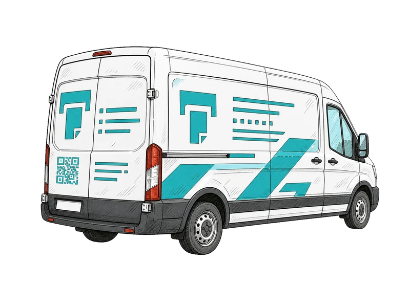Логотип и контакты — изображение услуги Брендирование автобусов в PrintSpirit