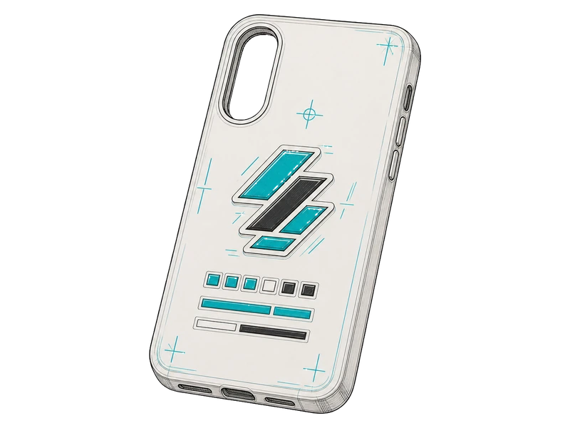 Под iPhone — изображение услуги Чехол для смартфона с логотипом в PrintSpirit