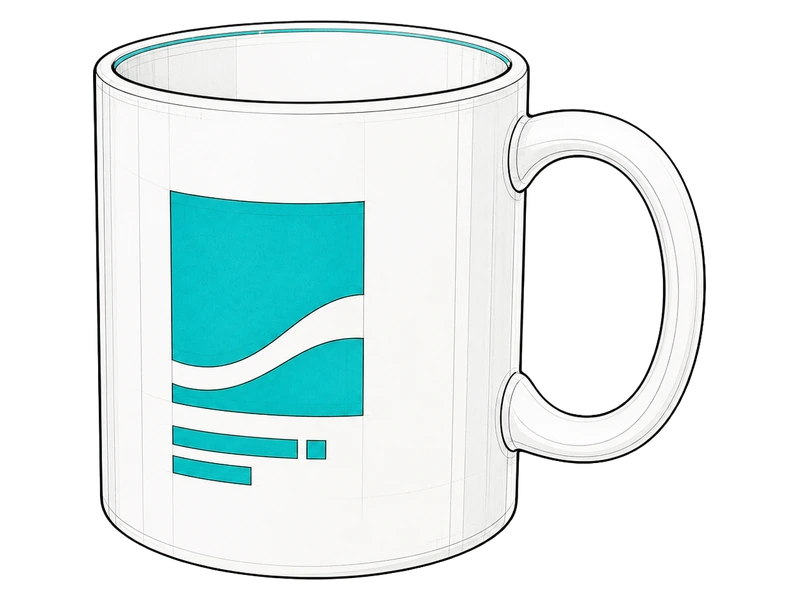 Керамические — изображение услуги Кружки с логотипом в PrintSpirit