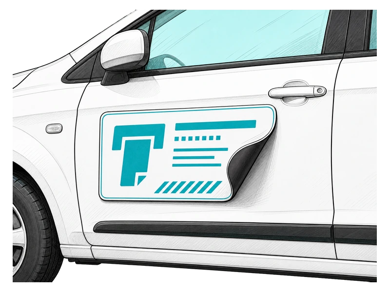 Магнитные — изображение услуги Наклейки на борт автомобиля и транспорта в PrintSpirit