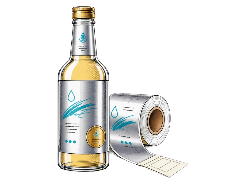 Металлизированные — изображение услуги Наклейки и этикетки на бутылки в PrintSpirit