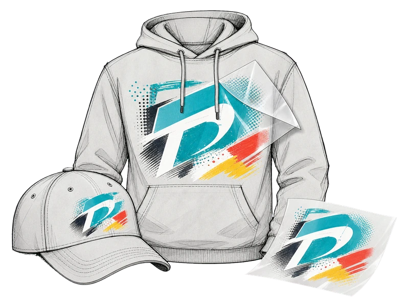 DTF-печать — изображение услуги Термонаклейки на одежду в PrintSpirit