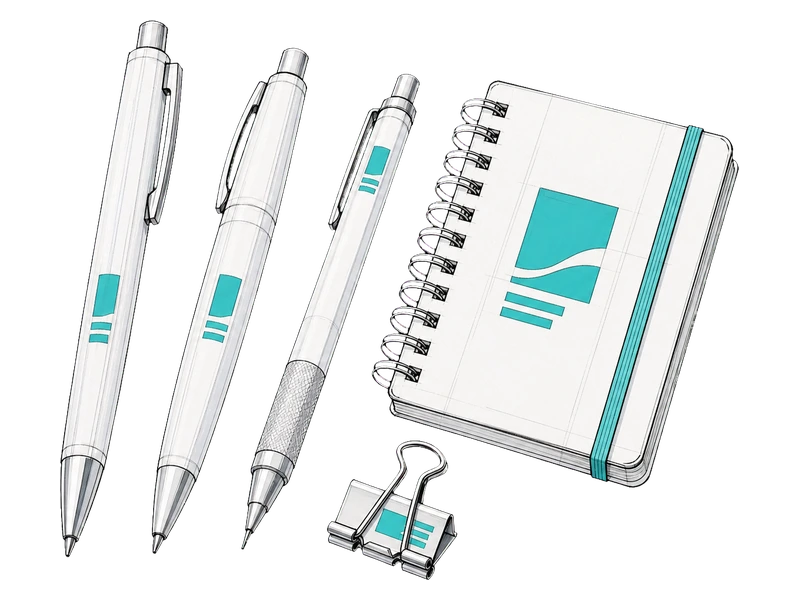 Ручки и канцелярия — изображение услуги Сувениры с логотипом в PrintSpirit